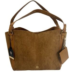 House of Harlow 1960 Brown Suede Shoulder Bag NWT